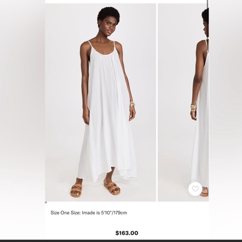 white linen maxi dress